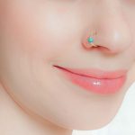 Turquoise Nose Hoop
