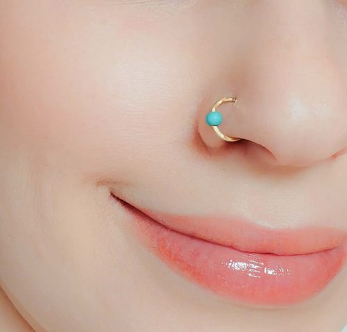 Turquoise Nose Ring