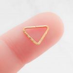Gold Triangle Hoop