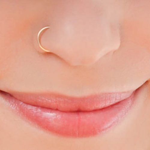 Nose Ring, Gold Nose Hoop