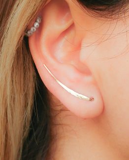 Ear Climber Earrings Gold