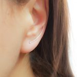 Curved Ear Climber Earrings
