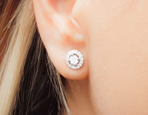 Crystal Rhinestone Stud Earrings