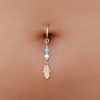 gold hamsa Belly button Ring