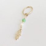gold belly ring with opal