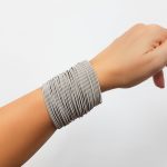 coiled bracelet silver