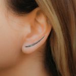 black climber earring