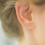 diamond wire earring minimalist