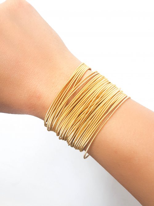 Gold Guitar string bracelets - Moonli Designs