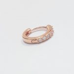 rose gold helix earring