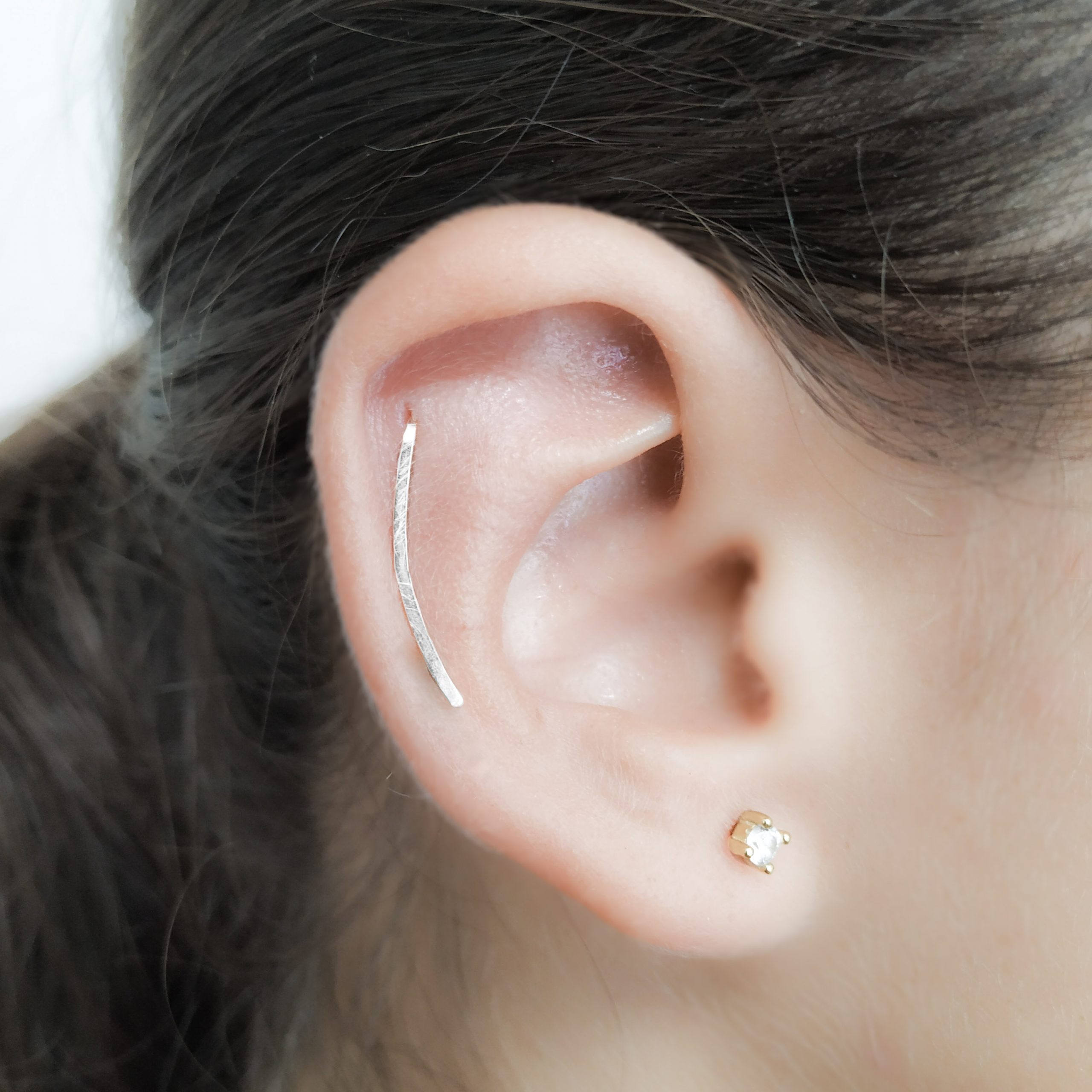 Cartilage Earrings Stud Gem Flat Disc Back Tragus Nose Helix Labret Piercing  UK | eBay