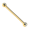 CZ Barbell Gold