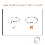how to open a hoop piercing