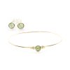 Jade earrings and Bracelet Set