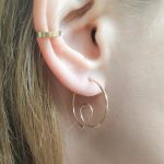 Open Spiral Hoop Earrings