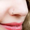 Adjustable fake nose ring in sterling silver, no piercing needed, photo 2