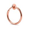 Clip on hoop earring in gold color stainless steel, photo 5