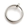 Clip on hoop earring in gold color stainless steel, photo 6