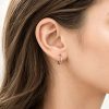 Clip on hoop earring in gold color stainless steel, photo 7