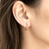 Clip on hoop earring in gold color stainless steel, photo 8