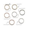 Thin daith hoop earring in sterling silver with diamond cut finish, photo 3