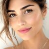 Diamond cut sterling silver nose ring hoop with sparkly faceted finish, photo 3