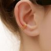 Double band ear cuff in 14k gold filled, no piercing needed