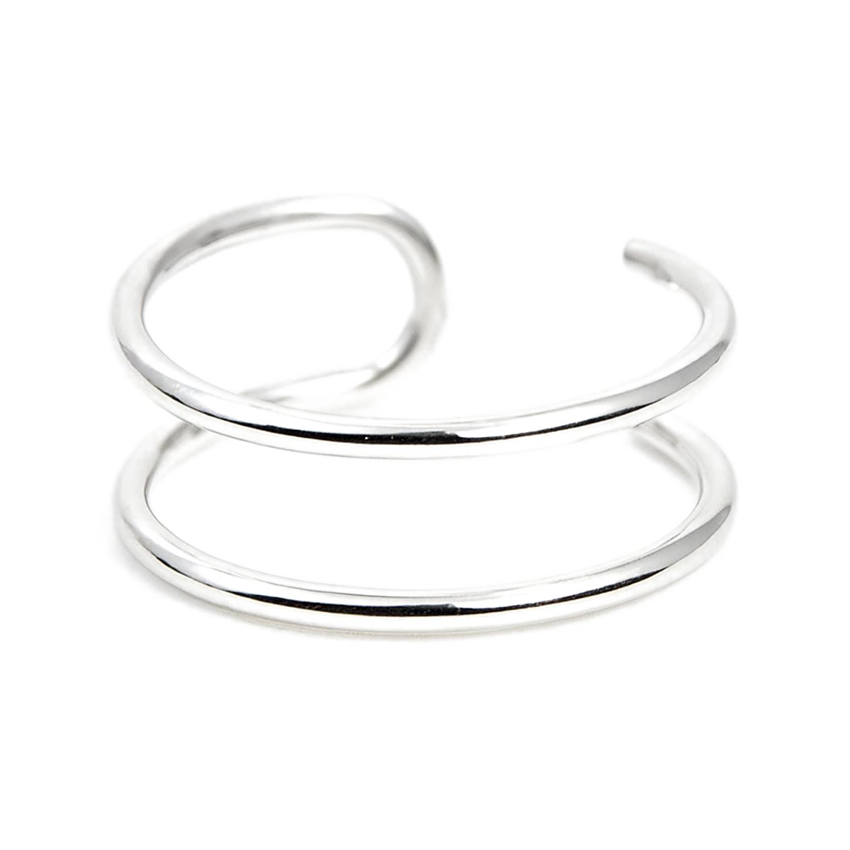 Double band ear cuff in 14k gold filled, no piercing needed, photo 5