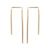 Double piercing threader earring in 14k gold filled, photo 5