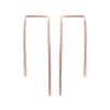 Double piercing threader earring in 14k gold filled, photo 6