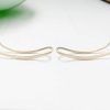 Flat curved ear climber earring in 14k gold filled, photo 4