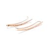 Hammered ear climber earring in sterling silver, photo 6