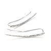 Hammered ear climber earring in sterling silver, photo 8