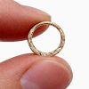 Hammered nose ring hoop in 14k gold filled, photo 9
