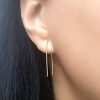 Long arch threader earring in 14k gold filled, photo 5