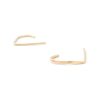 Hammered suspender stud earrings in 14k gold filled, photo 3