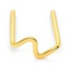 Lightning bolt double lobe stud earring in 14k gold filled, photo 3