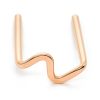 Lightning bolt double lobe stud earring in 14k gold filled, photo 4