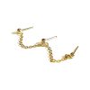 Chain stud earring for multiple piercings in 14k gold filled, photo 6