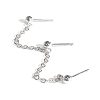 Chain stud earring for multiple piercings in 14k gold filled, photo 7