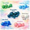 Opal teardrop stud earrings in {material} with a {opal color} opal bead, photo 11