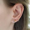 Rainbow beaded helix hoop in 14k gold filled, photo 6