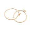 Small flat hoop earrings in 14k gold filled, photo 7