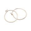 Small flat hoop earrings in 14k gold filled, photo 8
