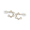 Star of David wire stud earrings in 14k gold filled, photo 2