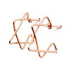 Star of David wire stud earrings in 14k gold filled, photo 5