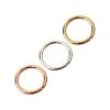 14 gauge hoop piercing in polished rose gold filled, photo 3