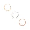 14 gauge hoop piercing in polished rose gold filled, photo 5