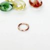 14 gauge hoop piercing in polished rose gold filled, photo 6