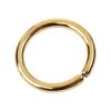 14 gauge hoop piercing in polished rose gold filled, photo 8